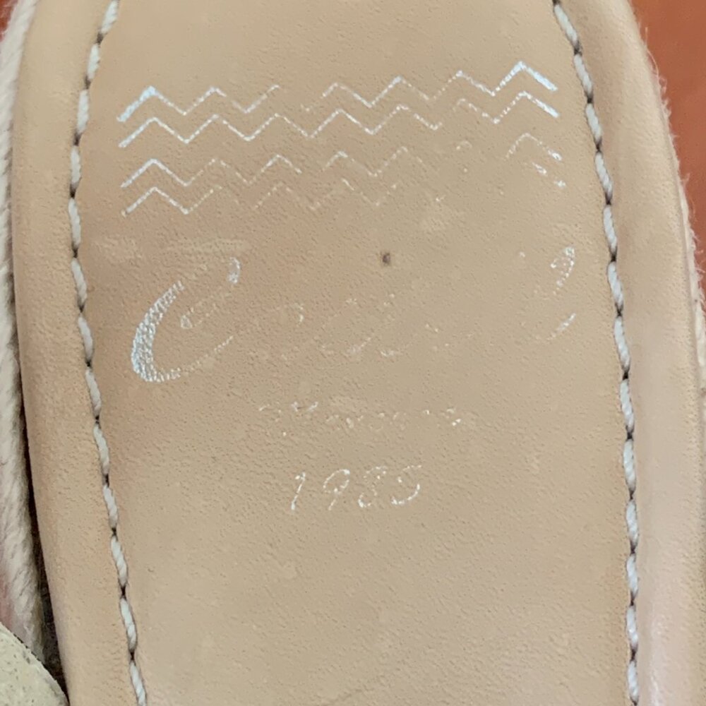 Castell Menorca Leopard Print Slingback Peep Toe Wedge Size 6.5 - Picture 3 of 7